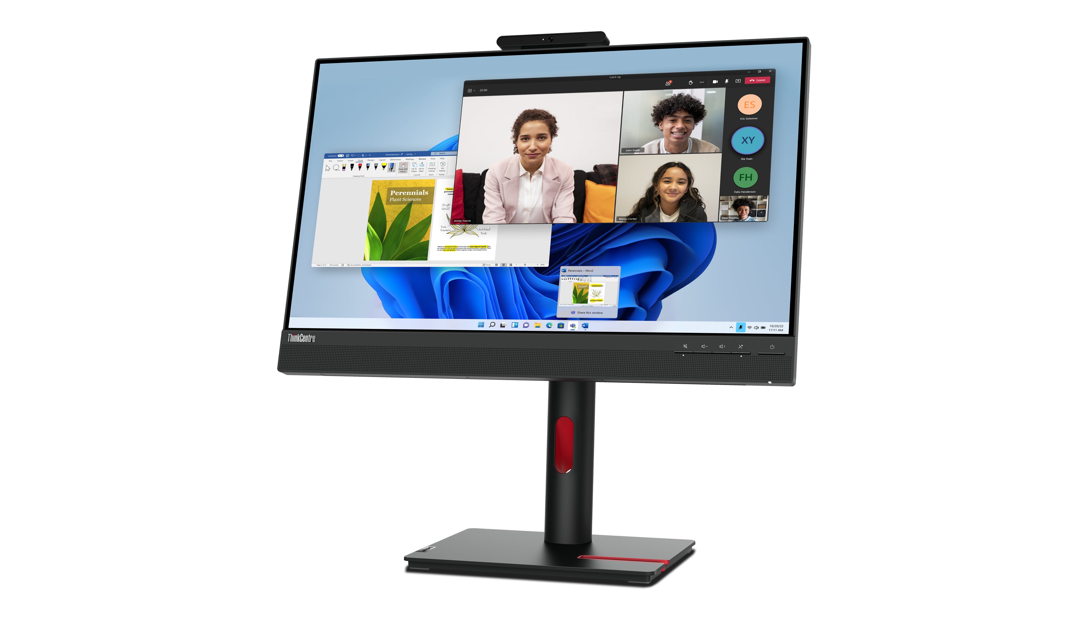 Lenovo ThinkCentre Tiny-In-One 24 Gen 5 écran plat de PC 60,5 cm (23.8") 1920 x 1080 pixels Full HD LED Écran tactile Noir