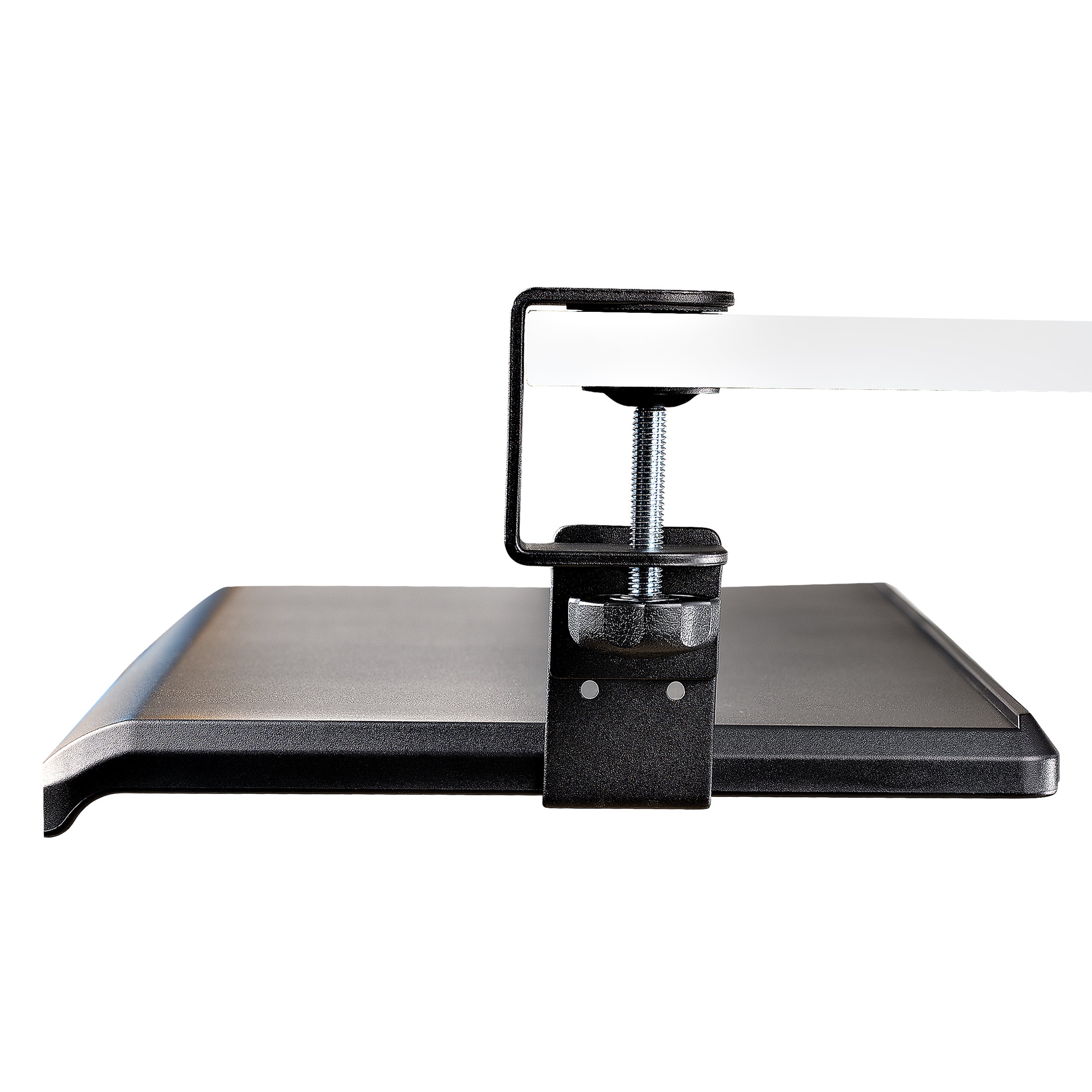 StarTech.com Support Clavier Coulissant Sous Bureau - Support Clavier Ergonomique à Pince en C - Tiroir Clavier Coulissant, Jusqu'à 12kg - Tablette Coulissante, Clavier et Souris - Porte Clavier (100/120 ou 140mm)