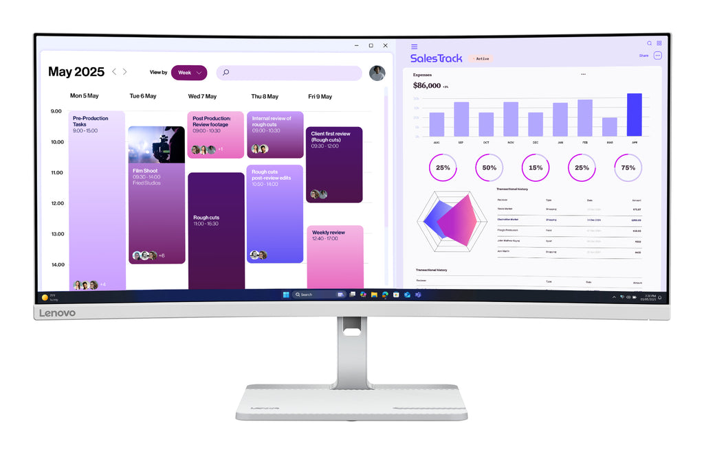 Lenovo L34W-4C Moniteur