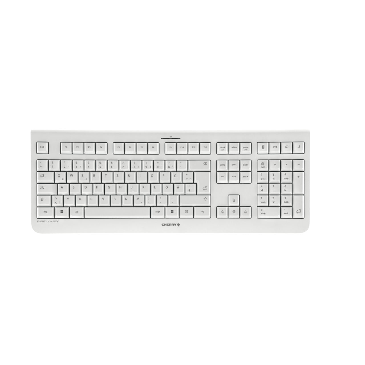 CHERRY KW 3000 clavier Universel RF sans fil QWERTZ Allemand Blanc