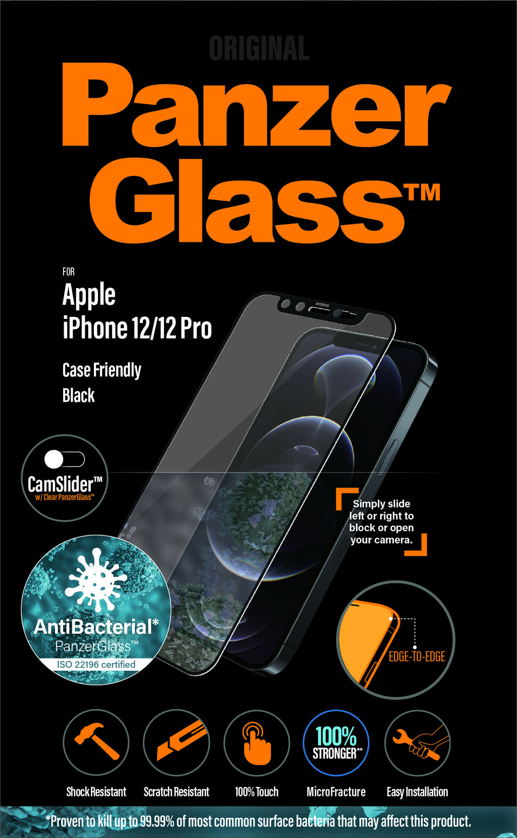 PanzerGlass 2714 Protection d'Écran et Arrière Transparente pour iPhone 12 et iPhone 12 Pro