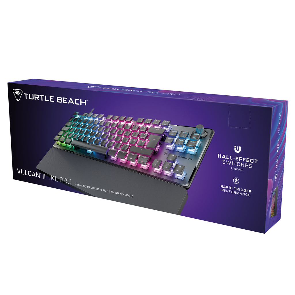 Turtle Beach Clavier gaming RGB mécanique magnétique Vulcan II TKL Pro