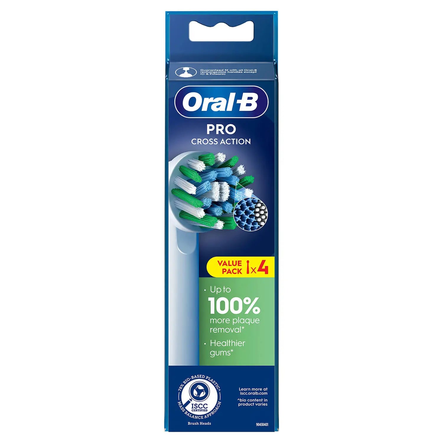 Oral-B CrossAction 4 pièce(s) Blanc