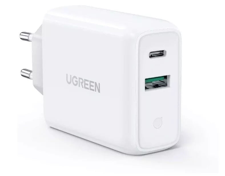 Ugreen 60468 Chargeur Secteur Universel Charge Rapide, Port USB-C, Blanc