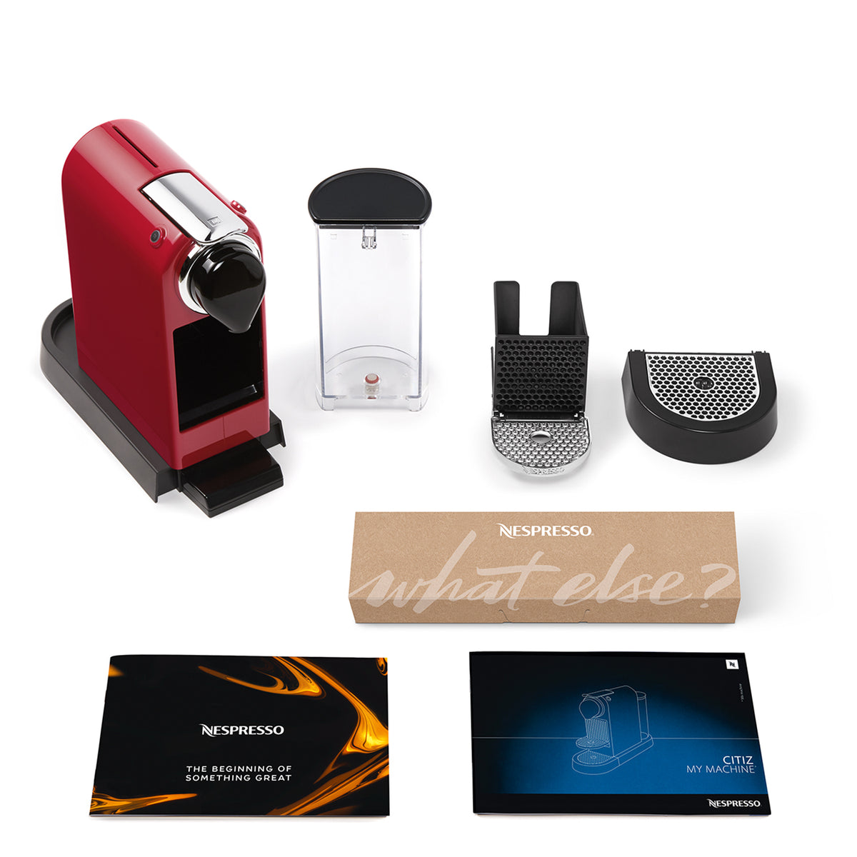 Krups Nespresso XN7415 Machine à café à capsules entièrement automatique, 1 L, Rouge