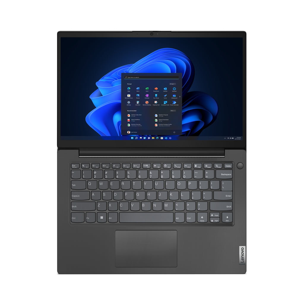 Lenovo V14 G4 ABP AMD Ryzen™ 7 7730U Ordinateur portable 35,6 cm (14") Full HD 16 Go DDR4-SDRAM 512 Go SSD Wi-Fi 6 (802.11ax) Windows 11 Home Nordique Noir