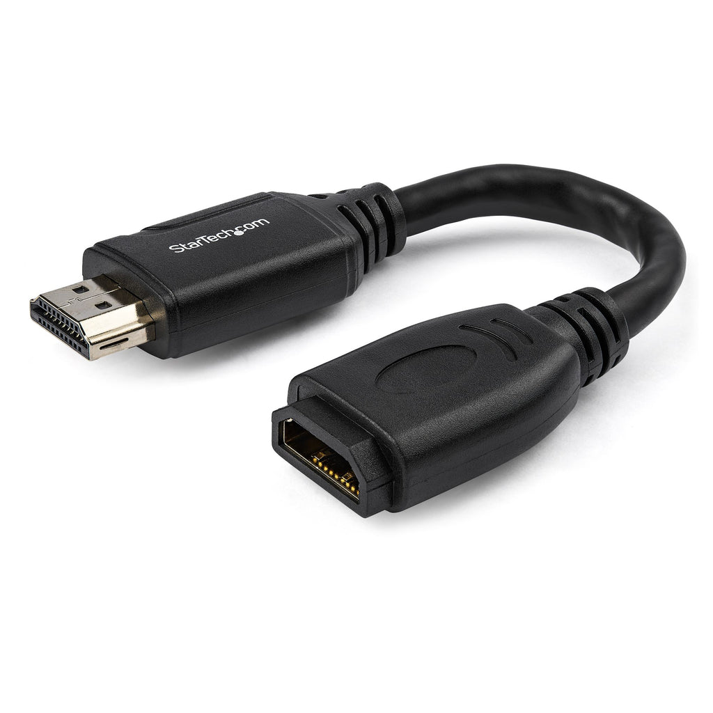 StarTech.com Câble d'extension HDMI Haute Vitesse 15 cm, 4K 60Hz, Mâle vers Femelle