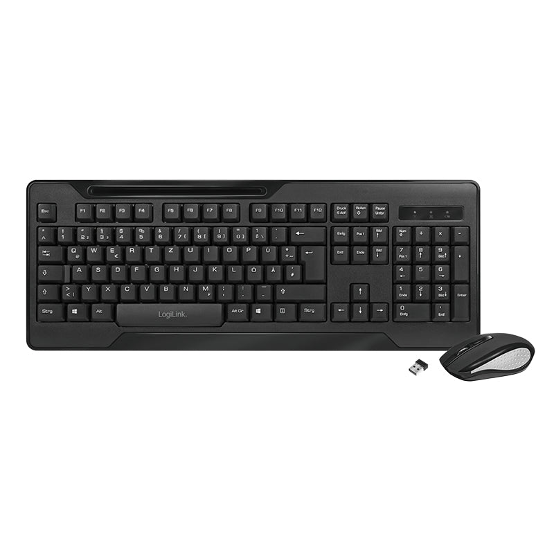 LogiLink ID0194 Ensemble Clavier et Souris Sans Fil RF, Noir