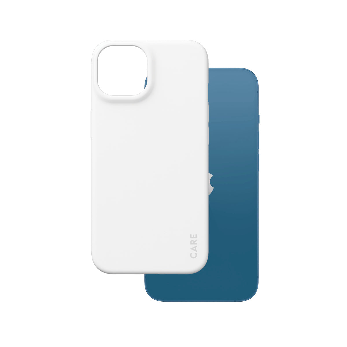 PanzerGlass CARE Case White Orchid pour iPhone 13 et iPhone 14, Coque de Protection Blanche