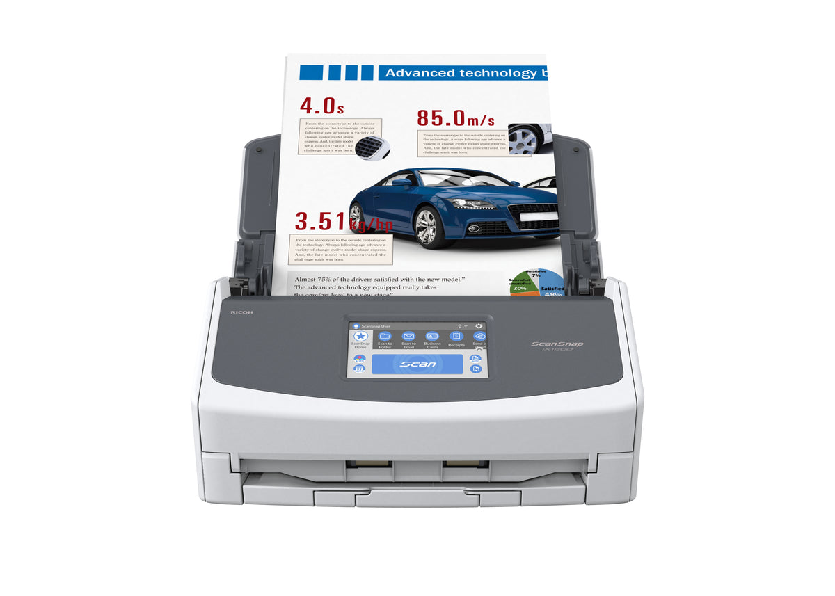 Ricoh ScanSnap iX1600 Numériseur avec Chargeur Automatique (ADF) et Manuel, 600 x 600 DPI, A4, Blanc