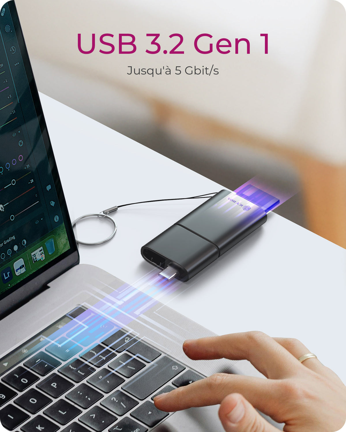 ICY BOX Lecteur de cartes 2 en 1 via interface USB Type-A & USB Type-C
