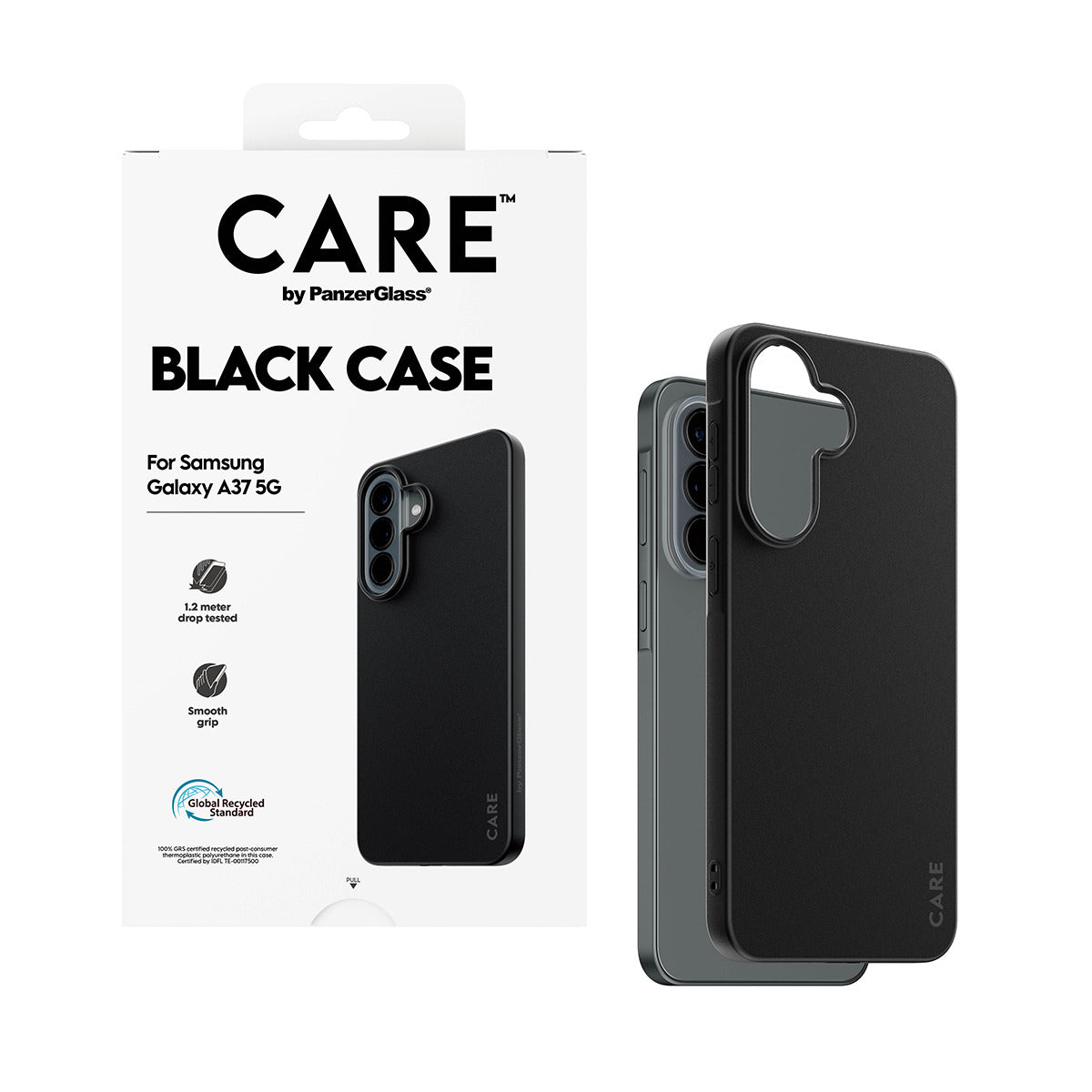 PanzerGlass CR12935 Coque de Protection Housse pour Samsung Galaxy A37 6.7", Noir