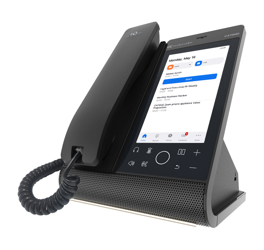 AudioCodes C470HD téléphone fixe Noir TFT