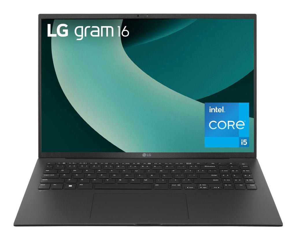 LG Gram 16ZB90RU Intel® Core™ i5 i5-1334U Ordinateur portable 40,6 cm (16") WQXGA 16 Go LPDDR4x-SDRAM 512 Go SSD Wi-Fi 6E (802.11ax) Windows 11 Pro Allemand Noir