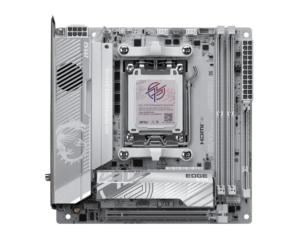 MSI MPG X870I EDGE TI EVO WIFI carte mère AMD X870 Emplacement AM5 mini ITX