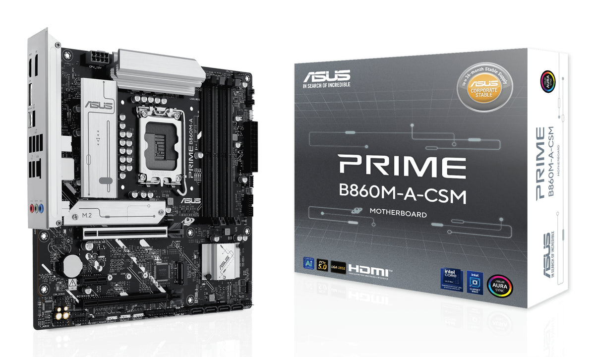 ASUS PRIME B860M-A-CSM Carte Mère Intel B860 LGA 1851 Micro ATX