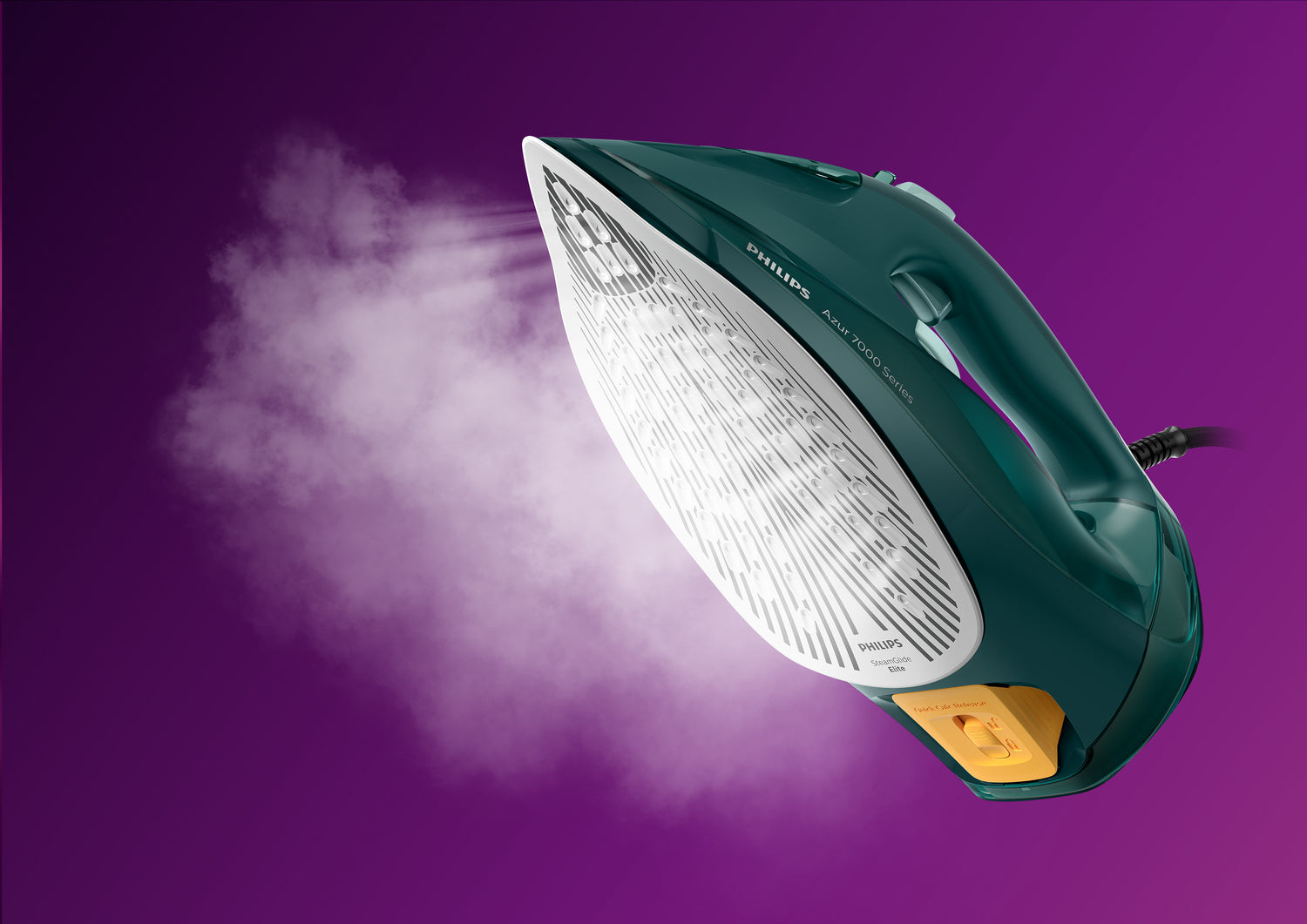 Philips 7000 series DST7050/70 fer à repasser Fer à vapeur Semelle SteamGlide Elite 2800 W Vert