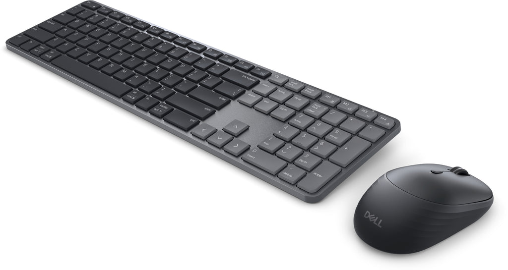 DELL Pro 7 Slim KM726 clavier Souris incluse maison/bureau RF sans fil + Bluetooth QWERTZ Allemand Noir