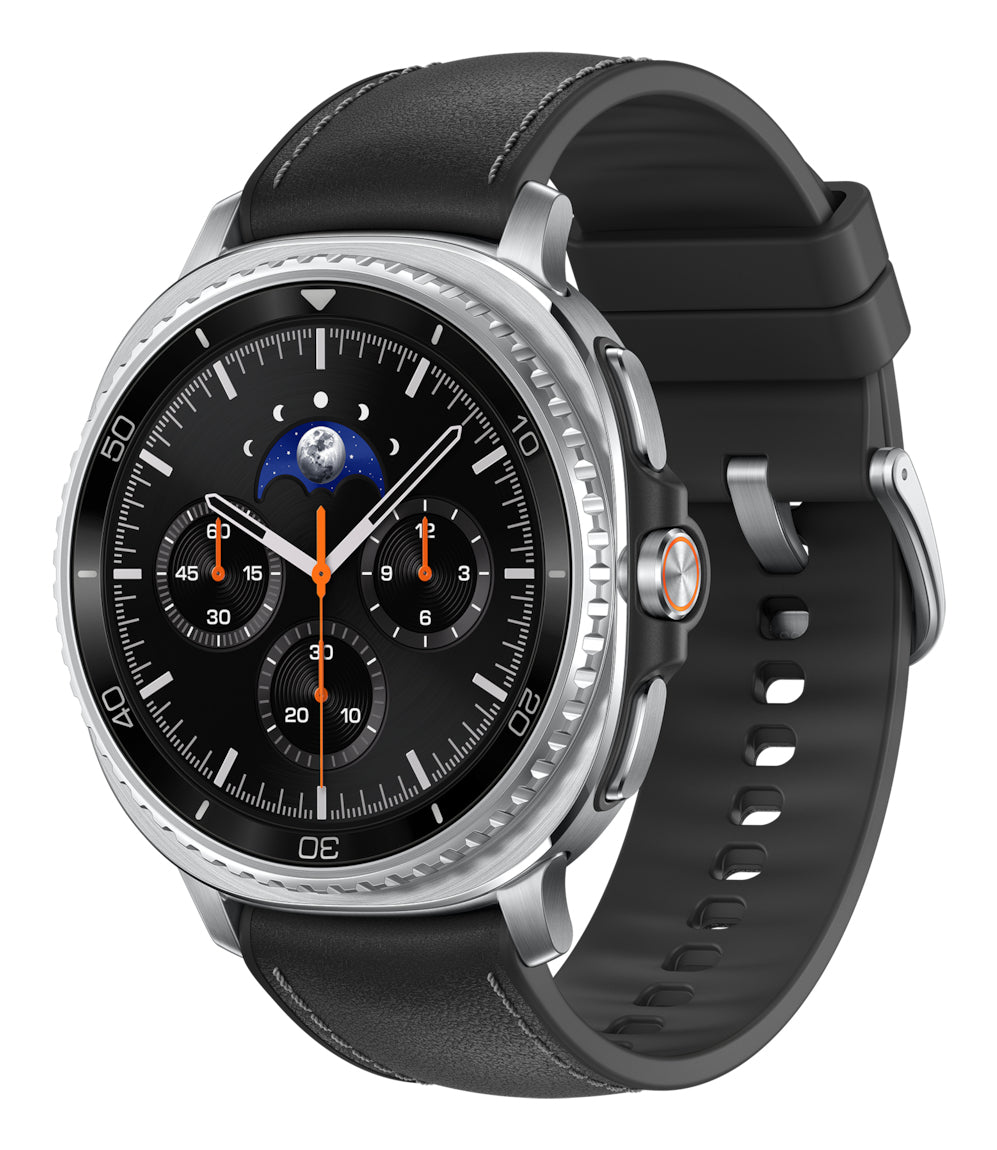 Samsung Samsung Galaxy Watch 8 Classic 3,3 cm (1.3") AMOLED 46 mm Numérique 438 x 438 pixels Écran tactile Argent Wifi GPS (satellite)