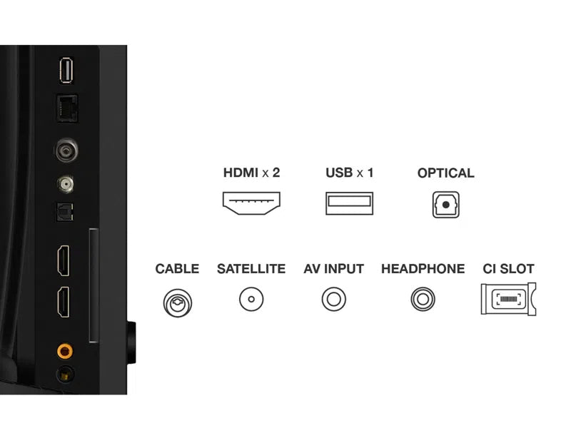 TCL 32V4C TV 81,3 cm (32") HD Smart TV Wifi Noir - vue 4