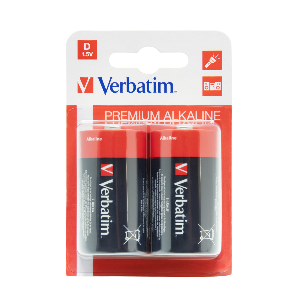 Verbatim Piles Alcalines Type D