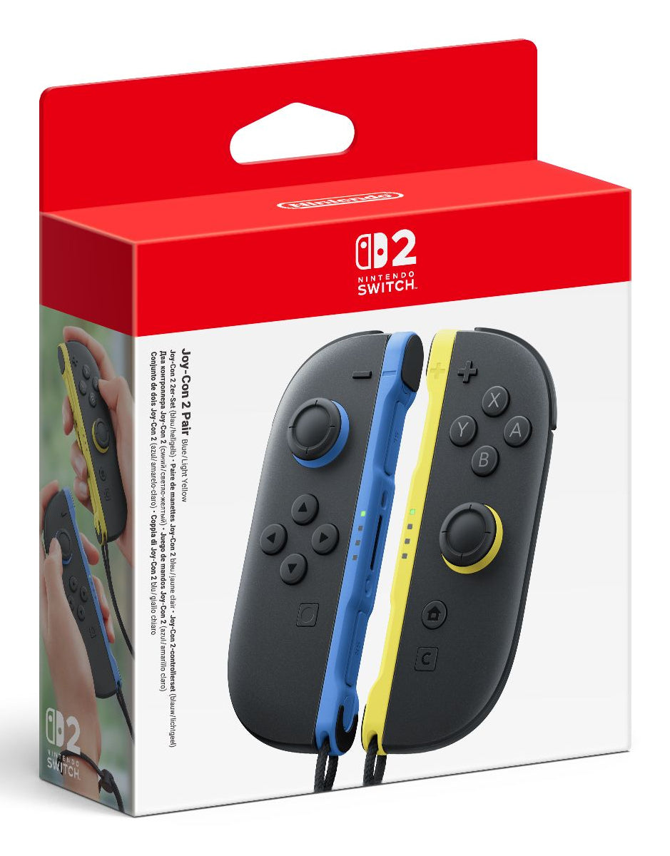 Nintendo Paire de manettes Joy-Con 2 gauche bleu & droite jaune clair Switch 2