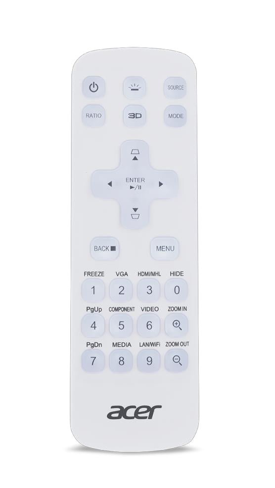 Acer MC.JQ011.005 télécommande IR Wireless Universel Appuyez sur les boutons - vue 2