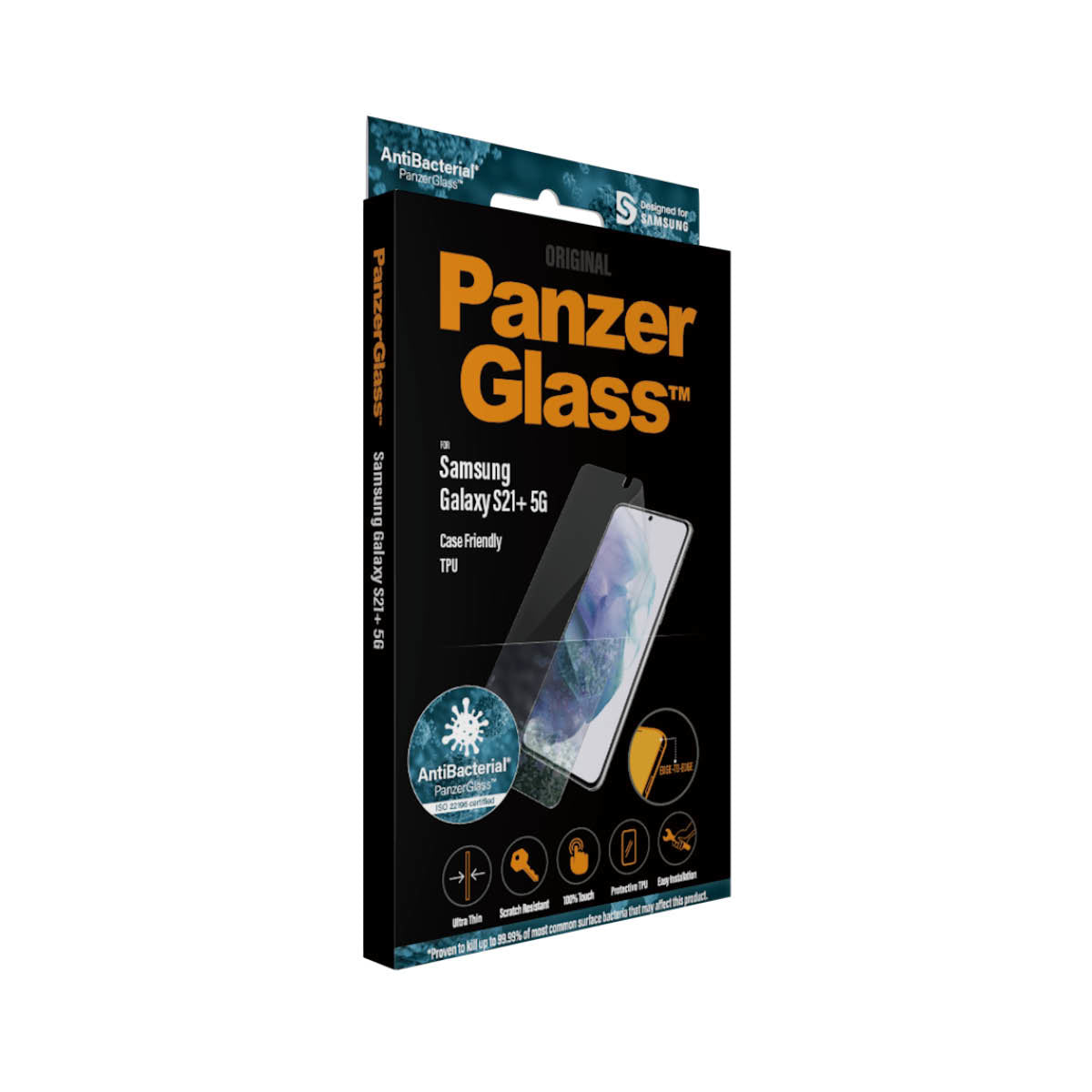 PanzerGlass 7260 Protection d'Écran et Arrière pour Samsung Galaxy S21+ 5G, Transparent