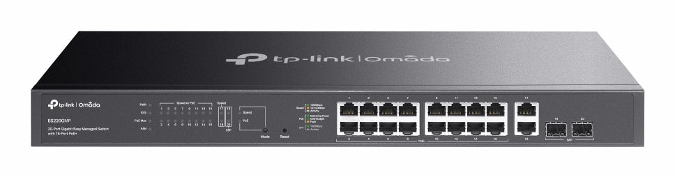 TP-Link Omada ES220GMP commutateur réseau Géré L2 Gigabit Ethernet (10/100/1000) Connexion Ethernet, supportant l'alimen