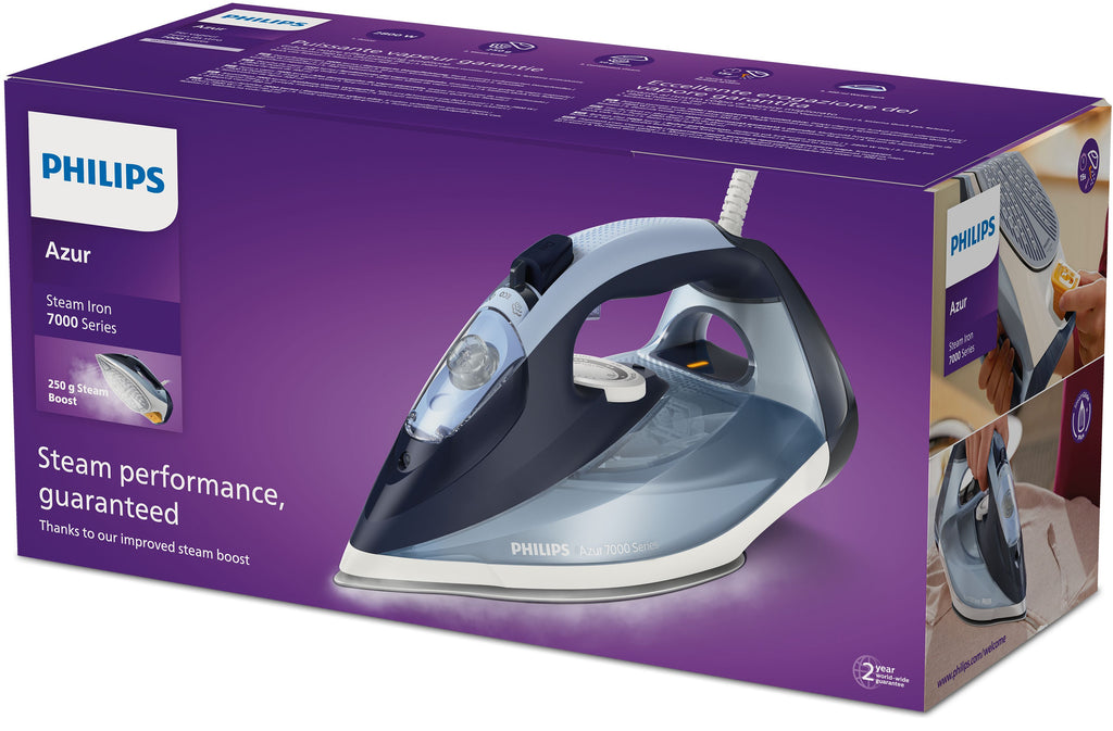 Philips 7000 series DST7020/20 Fer à vapeur louros/bleu coton