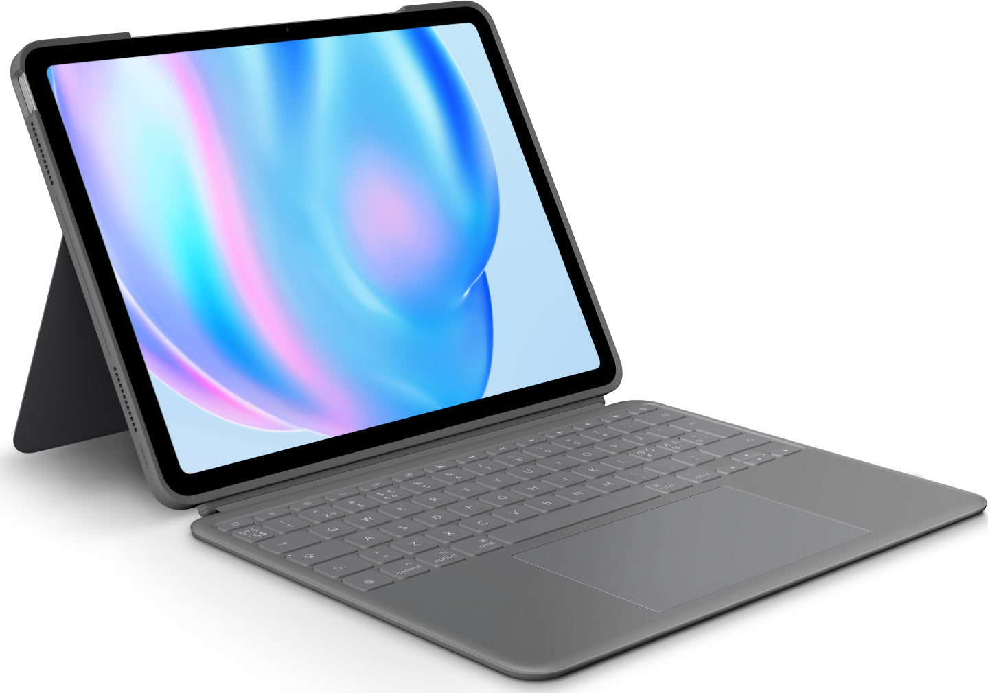 Logitech Combo Touch QWERTY Danés, Finlandés, Noruego, Sueco Smart Connector Gris