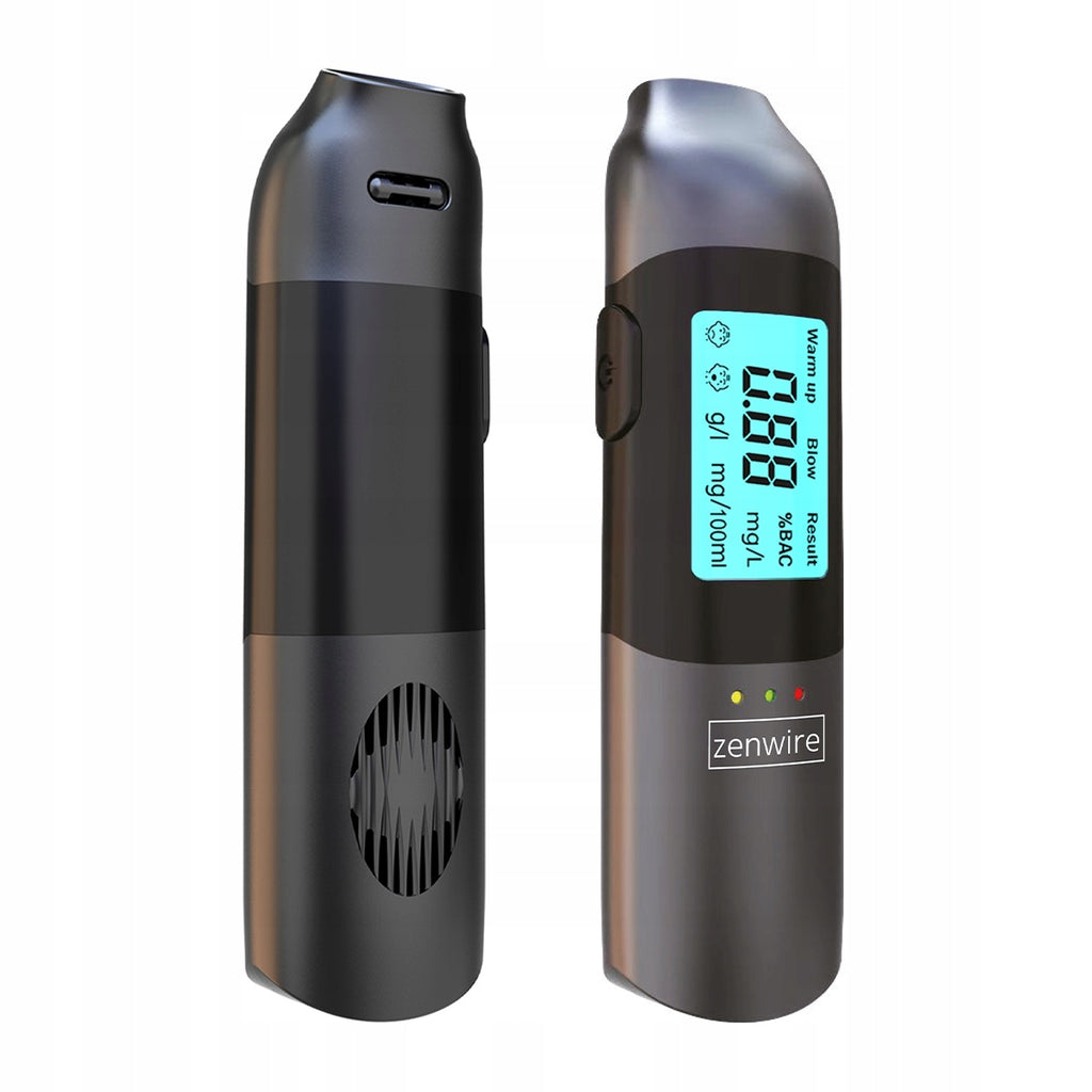 Alcootest professionnel de police sans embout buccal, rechargeable via USB-C, Zenwire MR702