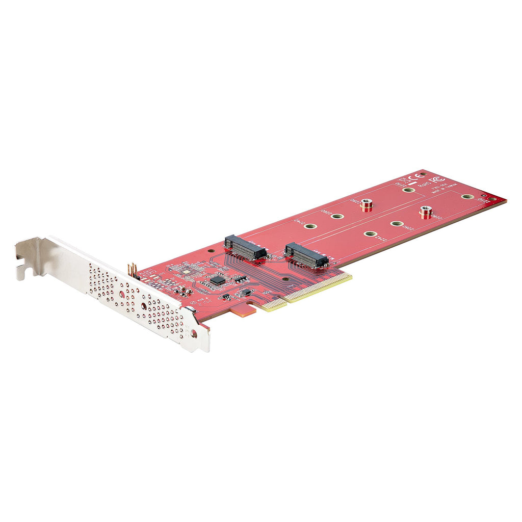 StarTech.com Adaptateur PCIe M.2 vers Double NVMe ou AHCI SSD, PCI Express 4.0, 7,8 Gbps, Bifurcation Requise