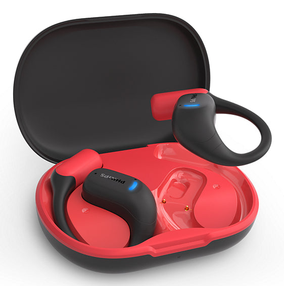 Philips 6000 series TAA6709BK/00 Casque True Wireless Stereo TWS Sport Bluetooth, Noir et Rouge