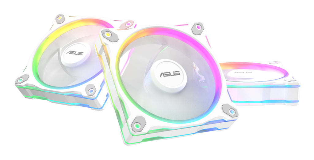 ASUS Prime MR120 Fan ARGB White 3in1 Boitier PC Ventilateur 12 cm Blanc