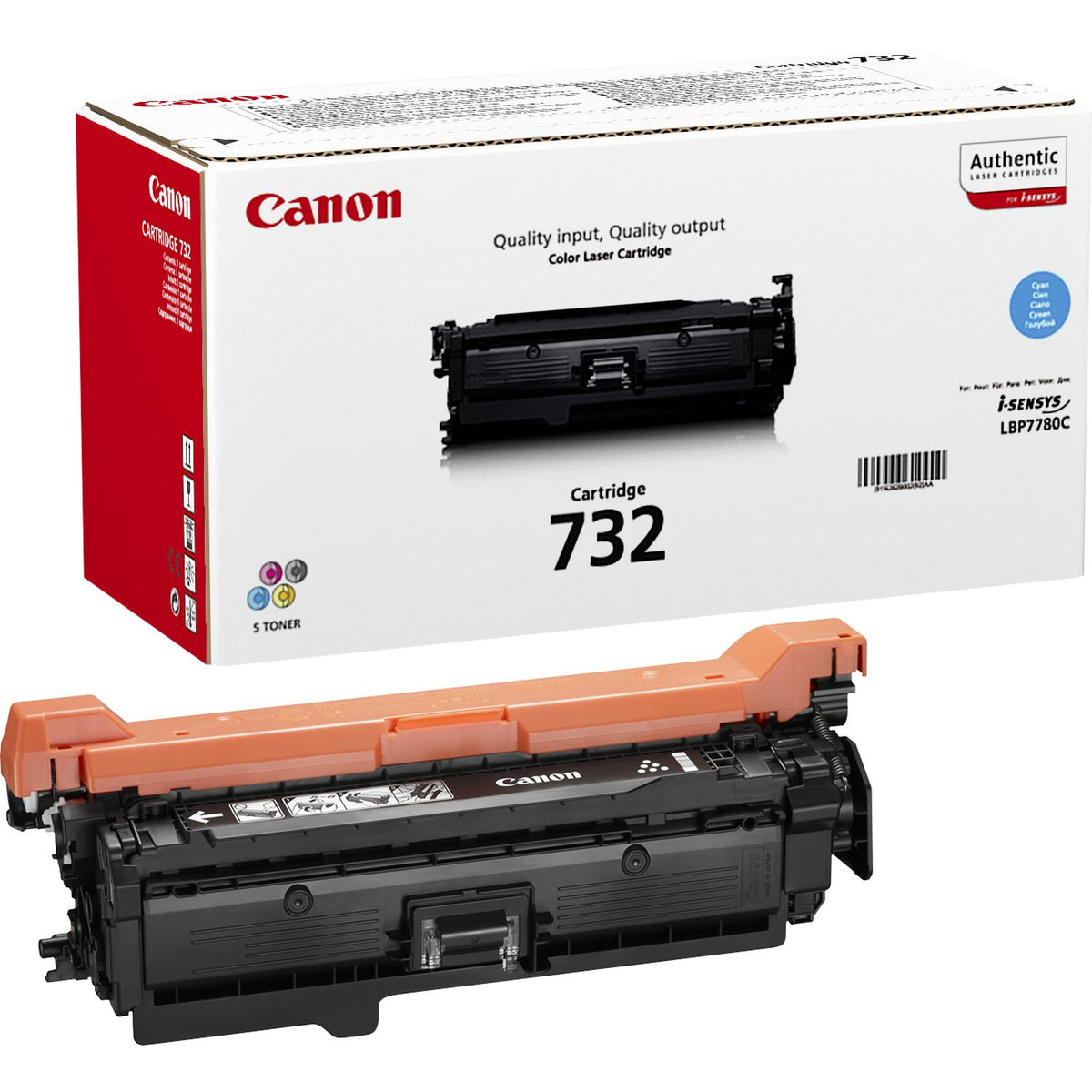 Canon 732C Cartouche de Toner Originale, Cyan