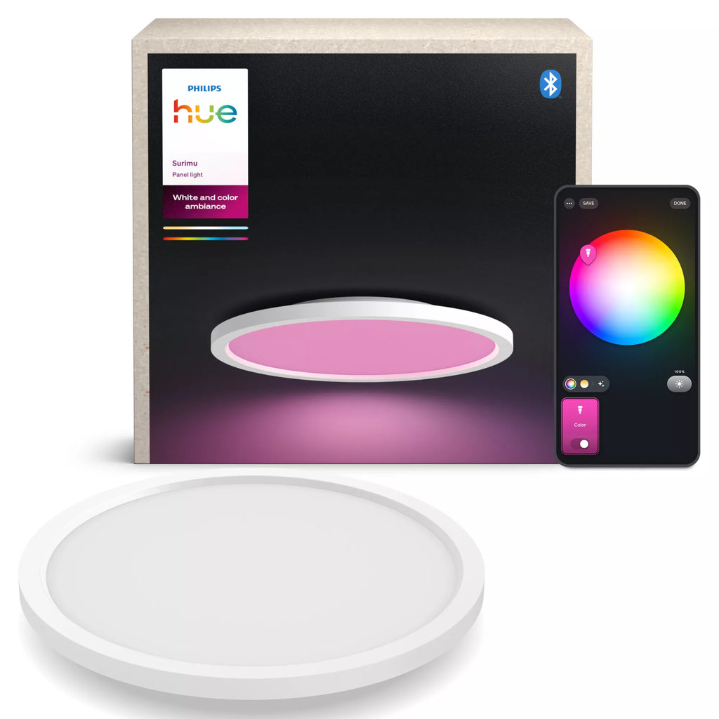 Philips Hue White and Color Ambiance Surimu Loftslyspanel 2000-6500K 16 millioner farver - vue 3