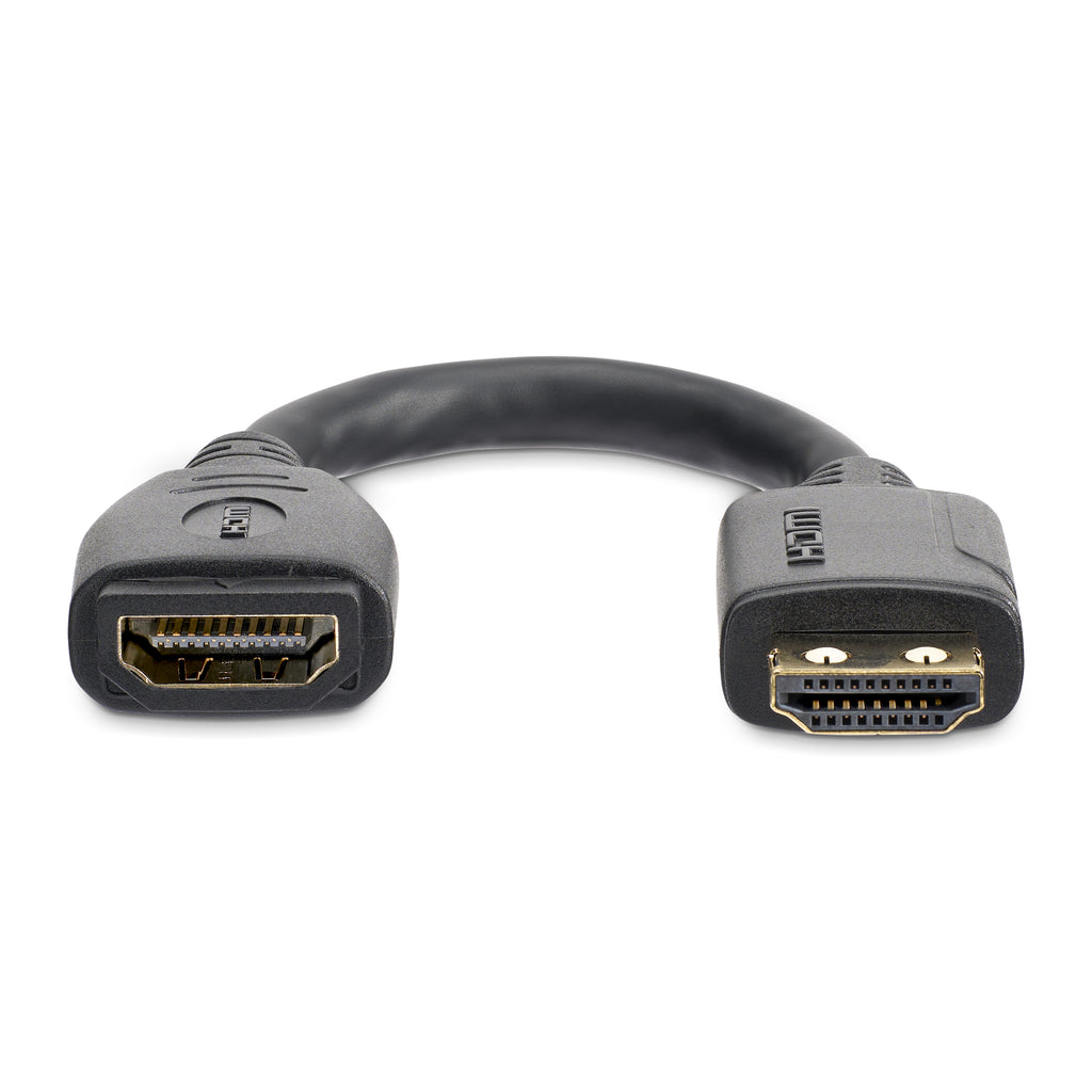 StarTech.com Câble d'extension HDMI Haute Vitesse 15 cm, 4K 60Hz, Mâle vers Femelle