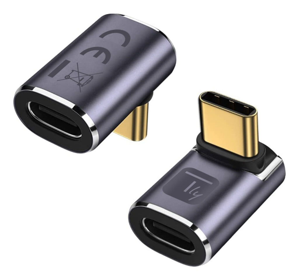 Techly IADAP USB4C-40G changeur de genre de câble USB-C 4.0 Gris - vue 2