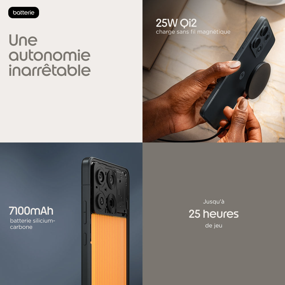 Motorola edge 70 max 17,3 cm (6.82") Double SIM Android 16.0 5G USB Type-C 8 Go 256 Go 7100 mAh Gris