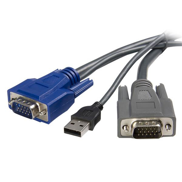 StarTech.com Câble KVM 2 en 1 USB VGA Ultrafin - 1,8 m