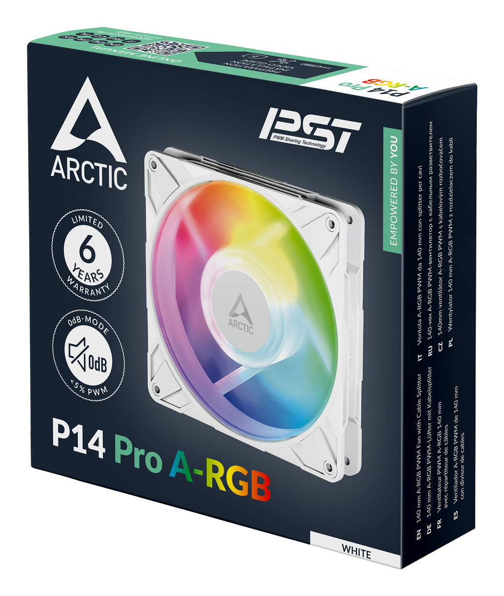 ARCTIC P14 Pro A-RGB Boitier PC Ventilateur 14 cm Blanc 1 pièce(s)