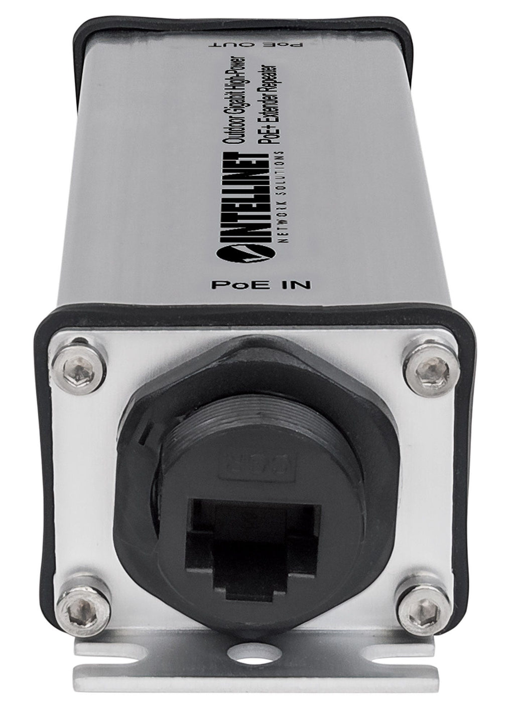 Intellinet Répéteur-extenseur PoE+ Gigabit Extérieur IP65, IEEE 802.3at/af, Portée 100m