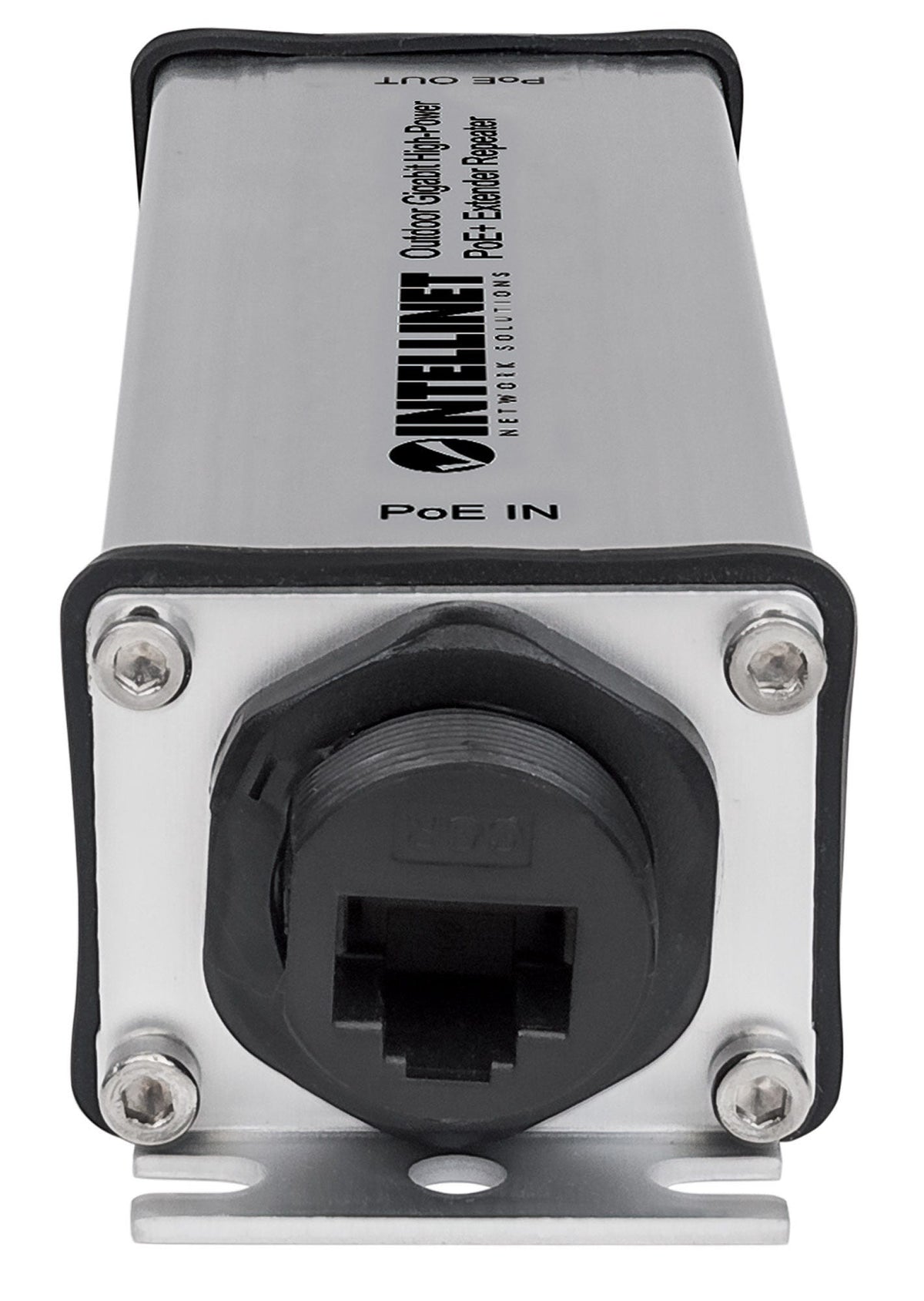 Intellinet Répéteur-extenseur PoE+ Gigabit Extérieur IP65, IEEE 802.3at/af, Portée 100m