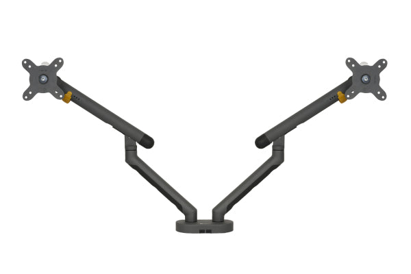 Support Double Bras pour Moniteur BE Flexible Dual, Gris Foncé