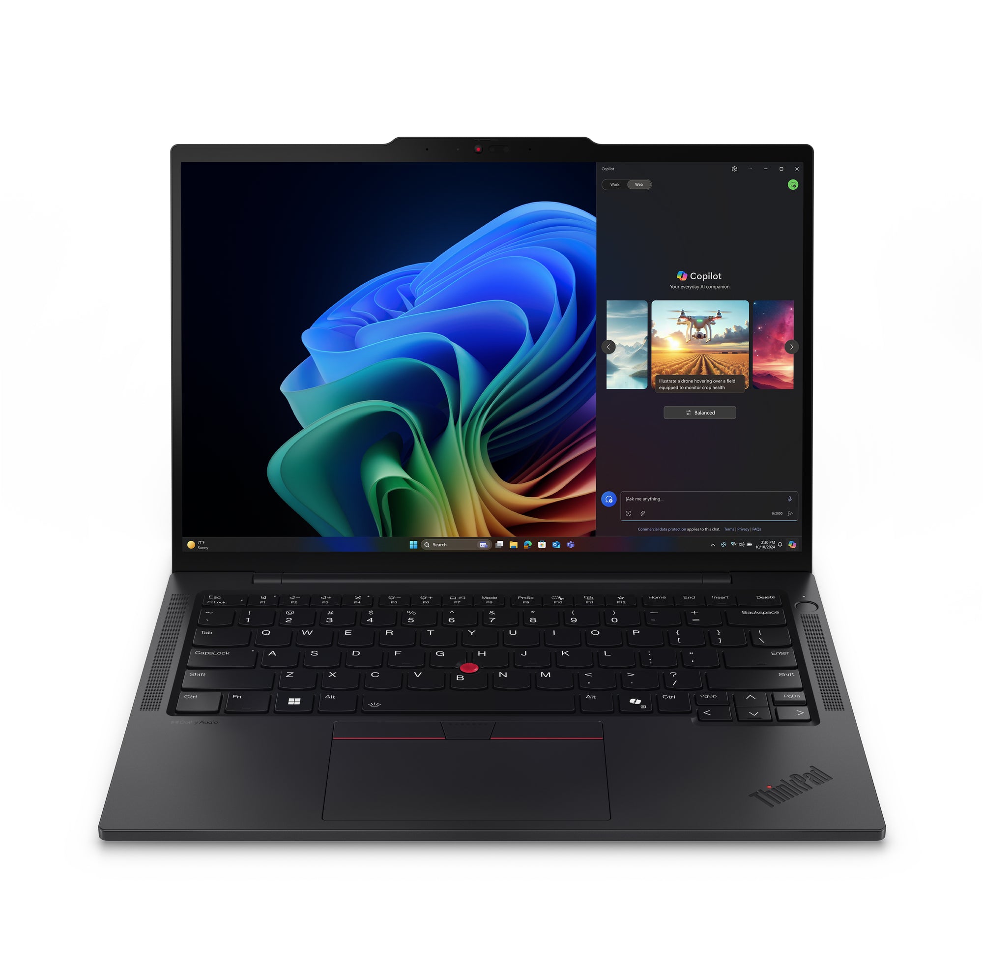 Lenovo ThinkPad T14s Gen 6 (AMD) Copilot+ PC AMD Ryzen AI 7 350 Ordinateur portable 35,6 cm (14") WUXGA 32 Go LPDDR5x-SDRAM 1 To SSD Wi-Fi 7 (802.11be) Windows 11 Pro Allemand Noir