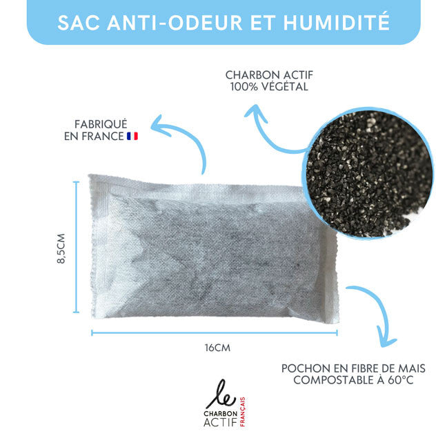 Lot de 2 sacs anti-odeur et anti-humidité