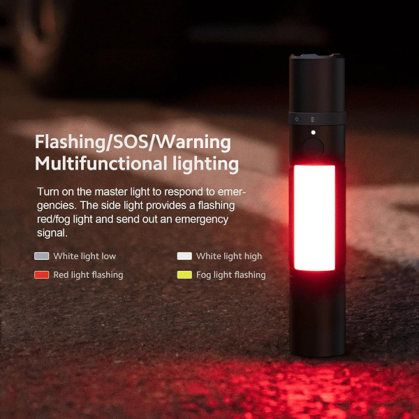 Xiaomi Flashlight Mi Multifunction, 1000lm, IPX4, Black BHR7004GL