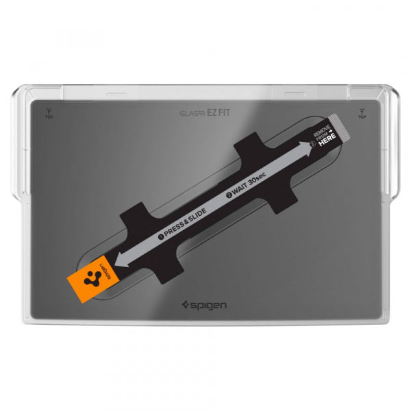 Spigen Tempered Glass Screen Protector GlastR EZ FIT for Tesla X / S (2022 - 2021) Car Navigation, Black AGL04688