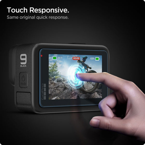 Spigen Tempered Glass Screen Protector Lens GlastR Slim for GoPro Hero 12 / 9 / 10 / 11, 6-Pack AGL03045